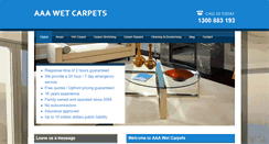 Desktop Screenshot of aaawetcarpets.com.au